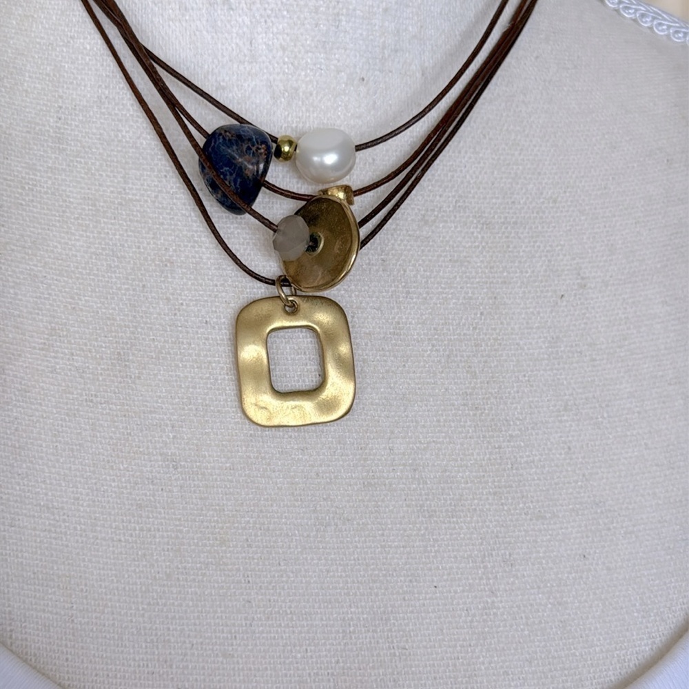 Artisan Made in Spain Marais Necklace Rosanna de la Riva Handmade Multi-Strand - Picture 3 of 8